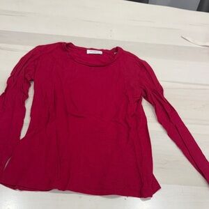 Equipment Vibrant magenta Long Sleeve Top